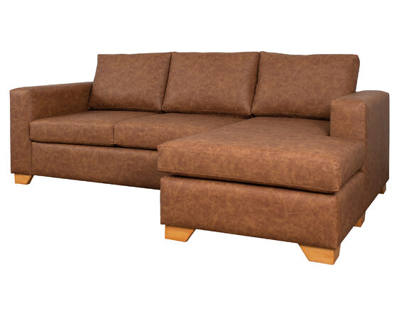 sofá seccional cama derecho 1,5 plazas urban cuero sintético terra pro