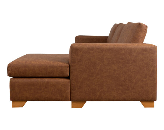 sofá seccional cama derecho 1,5 plazas urban cuero sintético terra pro