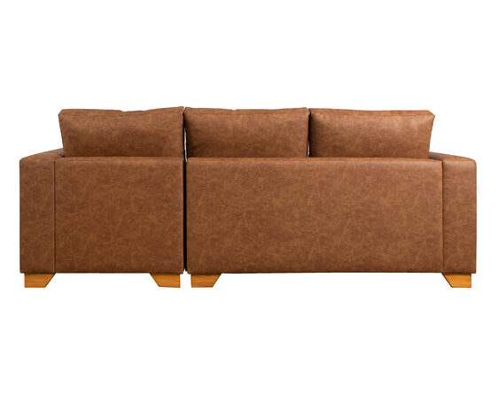 sofá seccional cama derecho 1,5 plazas urban cuero sintético terra pro