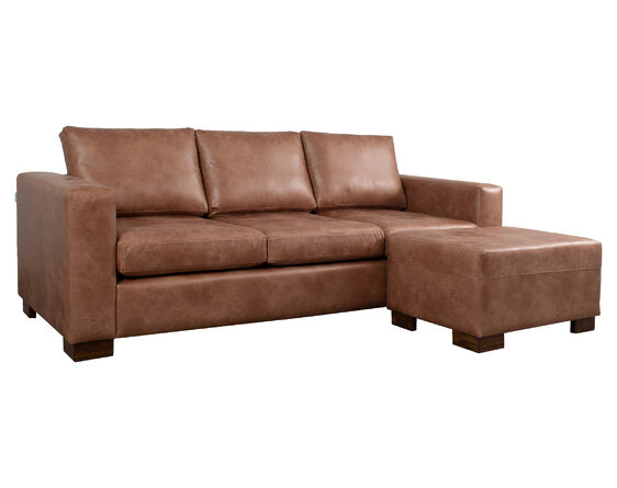 sofá 3 cuerpos mónaco + pouf tela envejecida sofá 3 cuerpos mónaco + pouf tela envejecida