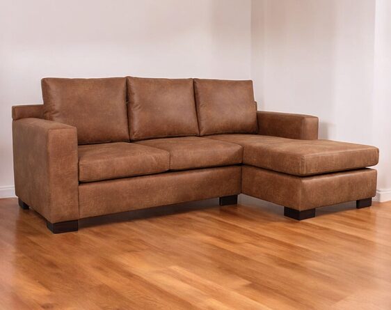 sofá seccional isabella chaise longue derecho cuero bonded 70% sofá seccional isabella chaise longue derecho cuero bonded 70%