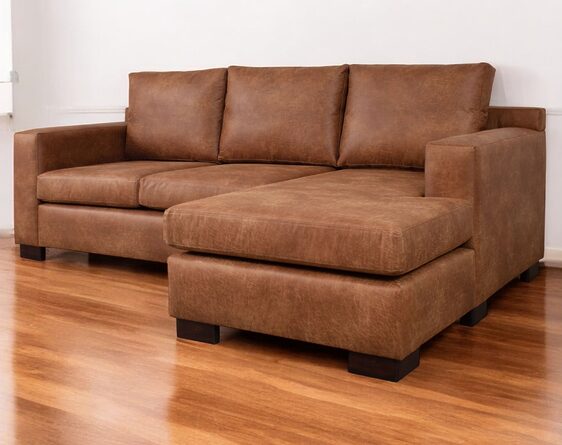 sofá seccional isabella chaise longue derecho cuero bonded 70% sofá seccional isabella chaise longue derecho cuero bonded 70%