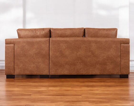 sofá seccional isabella chaise longue derecho cuero bonded 70% sofá seccional isabella chaise longue derecho cuero bonded 70%