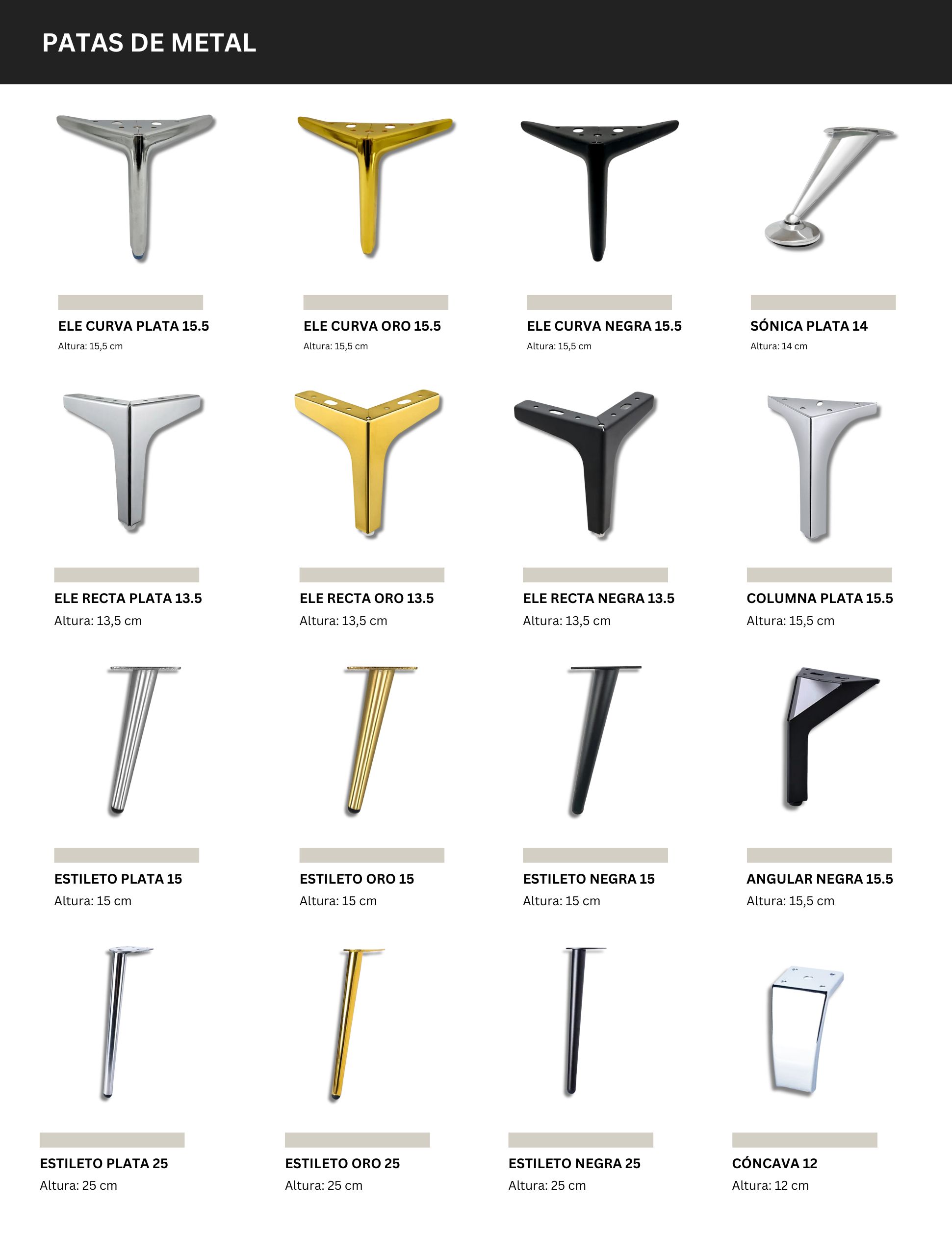 catalogo de patas de metal 01