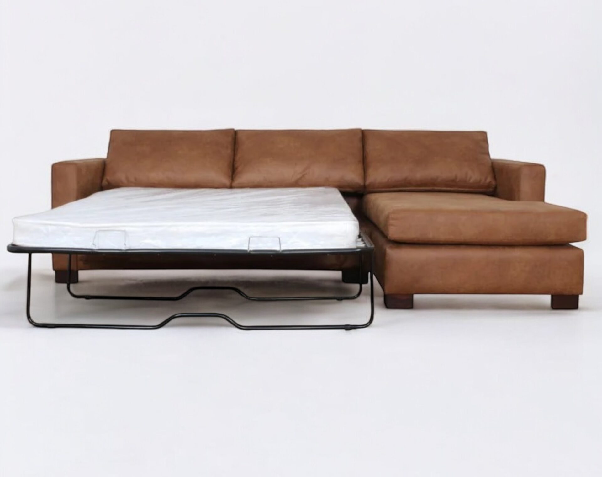 seccional cama queen cuero bonded ambientado