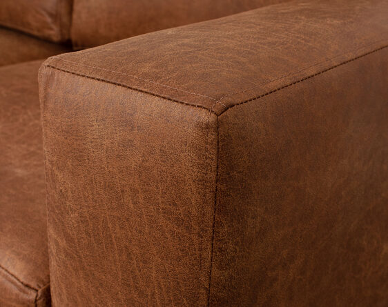 sofá seccional isabella chaise longue izquierdo cuero bonded 70% sofá seccional isabella chaise longue izquierdo cuero bonded 70%