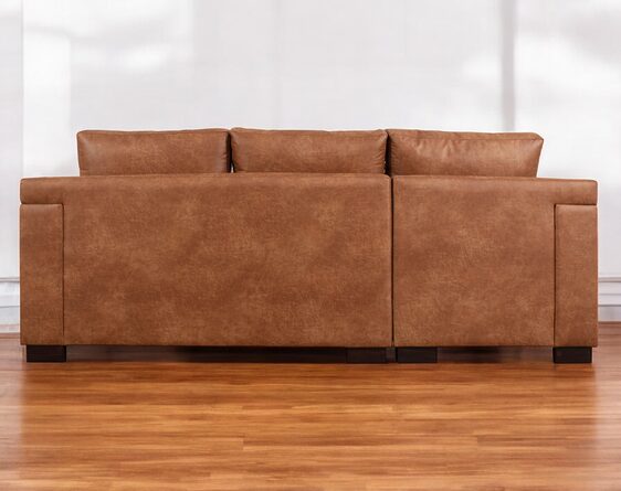 sofá seccional isabella chaise longue izquierdo cuero bonded 70% sofá seccional isabella chaise longue izquierdo cuero bonded 70%