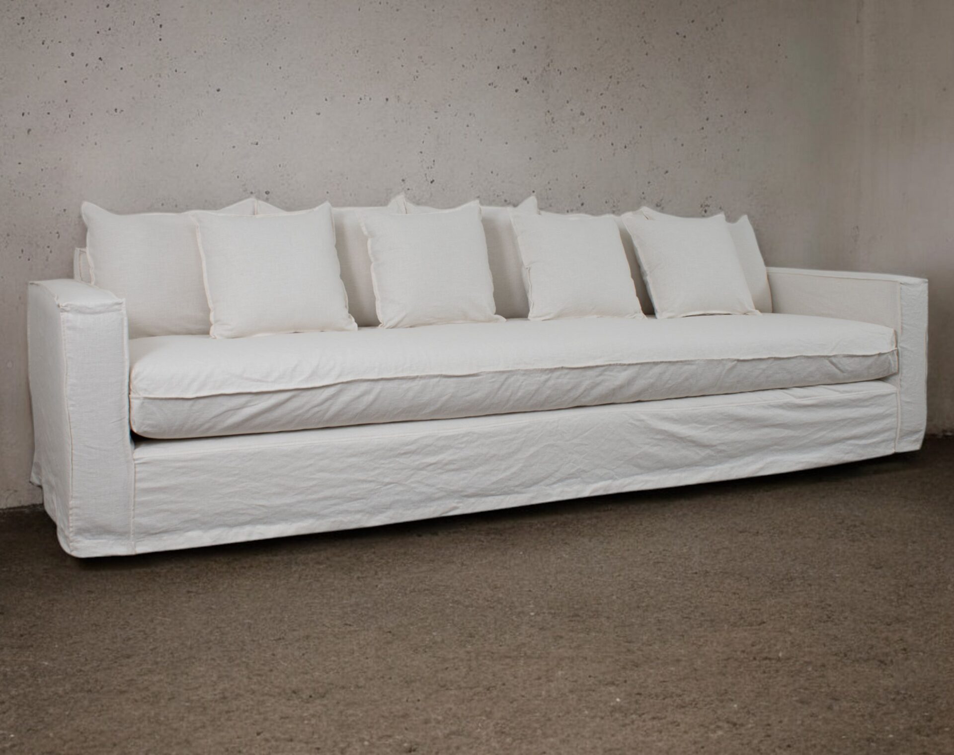 sofa margaret largo especial funda lino crudo iso amb