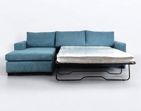 seccional cama izquierdo 2 plazas finesse royal frente abierto photoroom