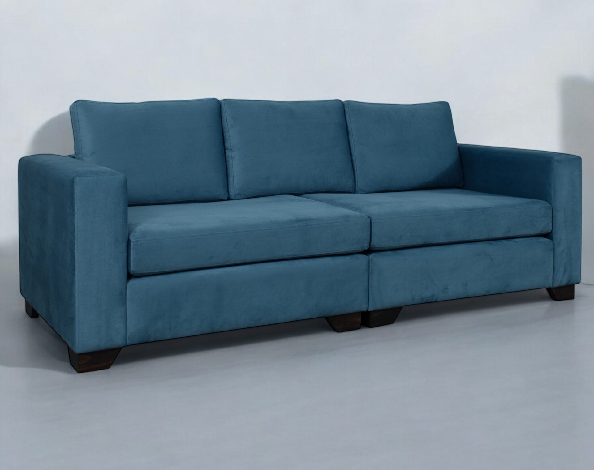sofa 3 cuerpos modular felpa soft velvet petroleo iso photoroom