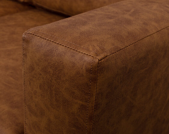 sofá 4 cuerpos mónaco cuero sintético terra pro