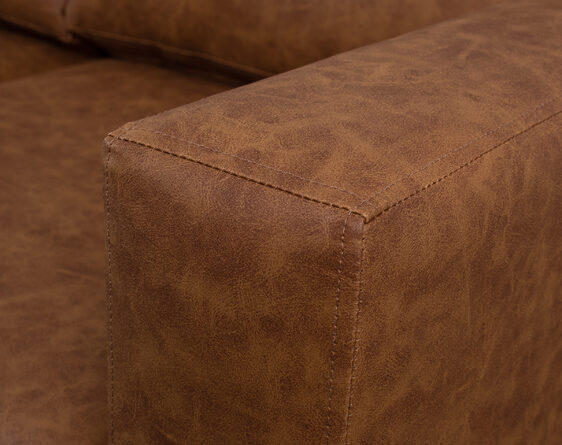 sofá 3 cuerpos mónaco cuero sintético terra pro