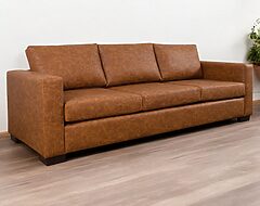 sofá 3 cuerpos mónaco cuero sintético terra pro