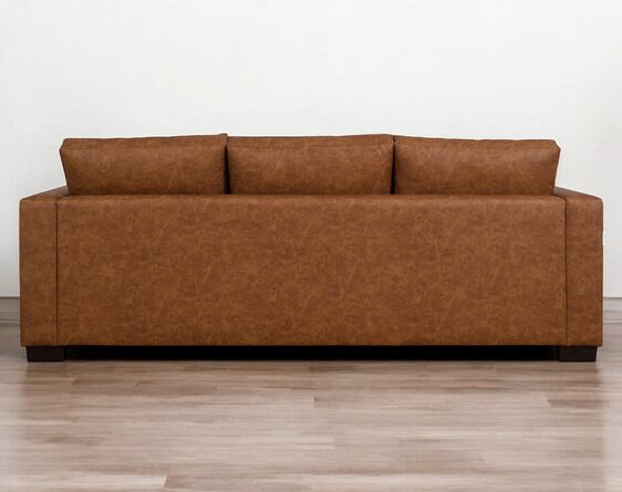 sofá 3 cuerpos mónaco cuero sintético terra pro