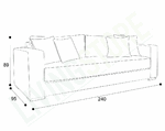 trazo sofa 3c new levante