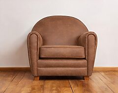 Sillón cuero bonded 70%