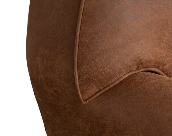 sillÓn cuero bonded 70% whisky detalle costura