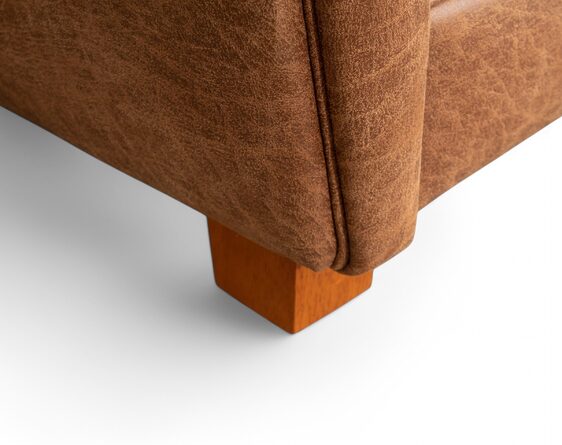 sillÓn cuero bonded 70% whisky pata