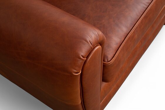 sillÓn george cuero natural brazo