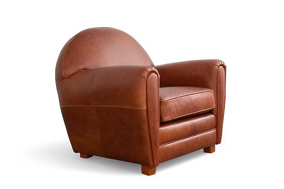 sillÓn george cuero natural iso1