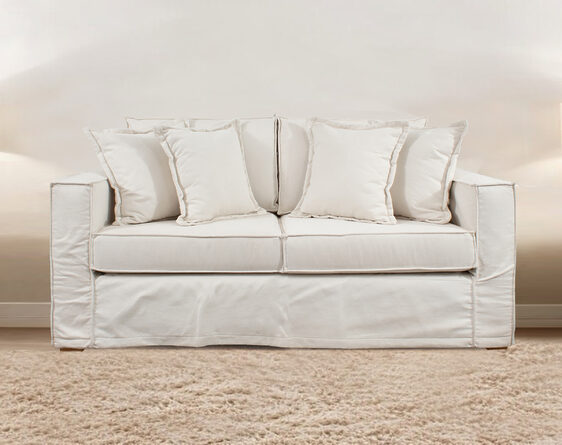 sofa bruna 160 funda soro crudo y base kal ivory ambientada