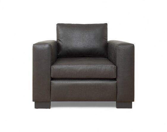 Sillón Mónaco 1 Cuerpo Cuero Bonded 70% Negro