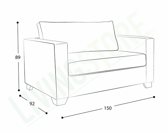 trazo sofa cama urban 1 plaza plus
