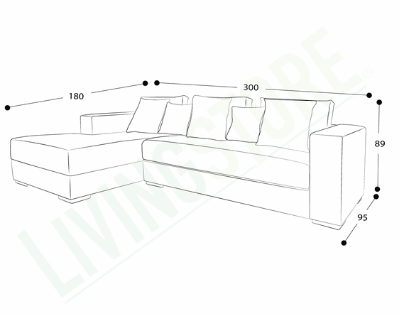 trazo sofa seccional izquierdo new levante img