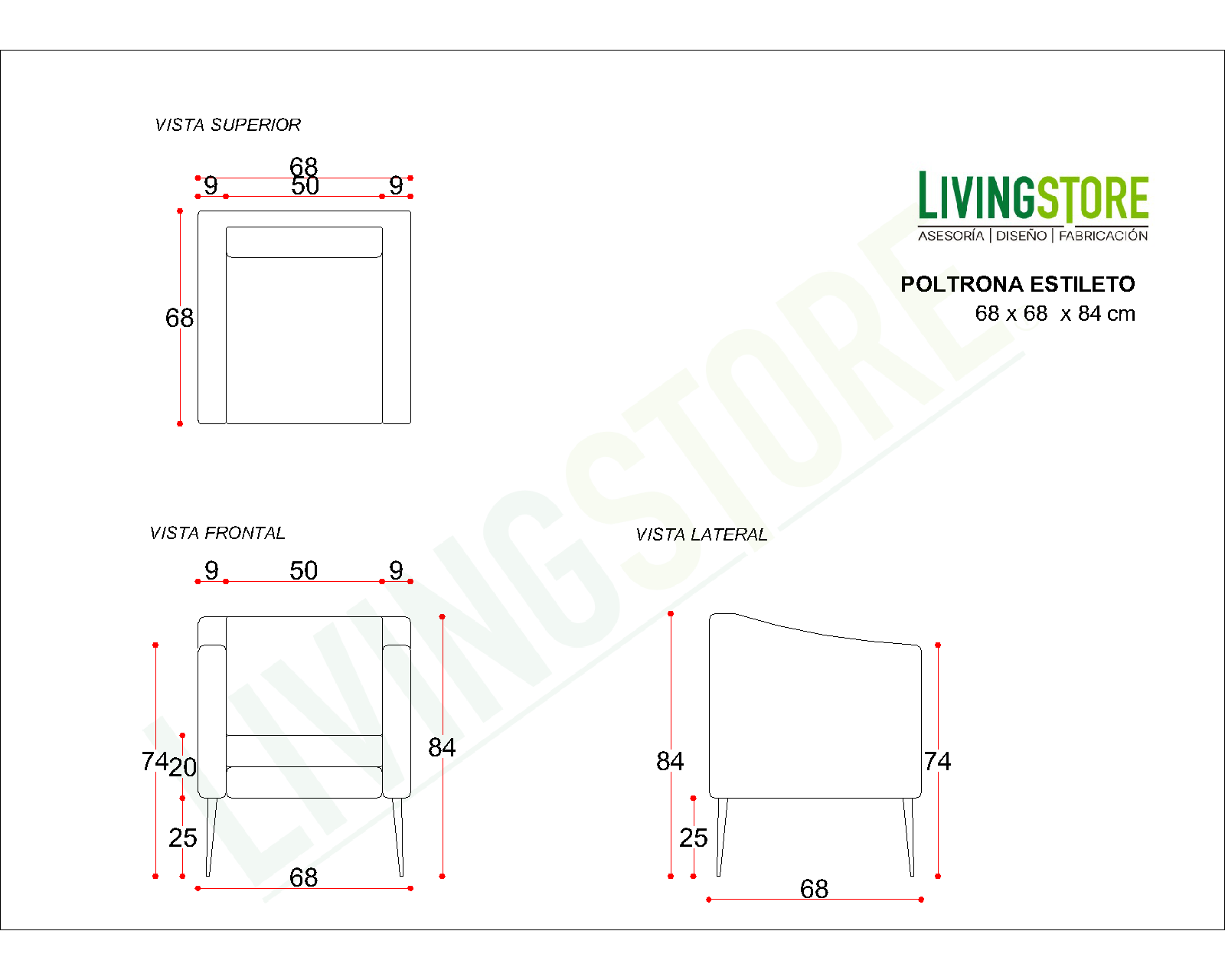 planimetria poltrona estileto img