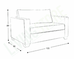 trazo sillón cama urban 1 plaza octubre 2025 trazo sillón cama urban 1 plaza octubre 2025