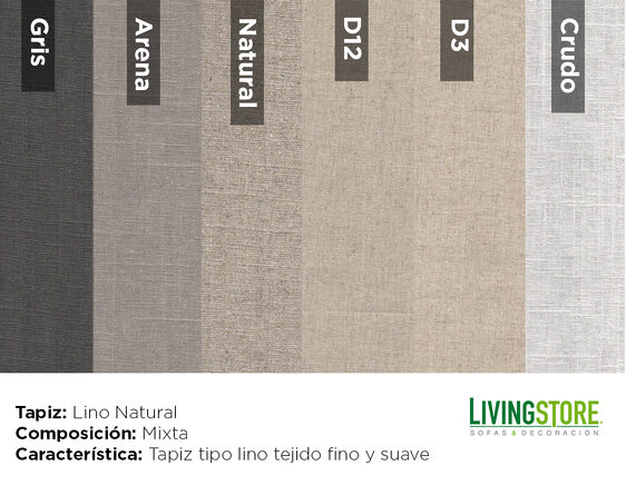 catalogo lino natural img Muestras de tela lino natural en varios tonos