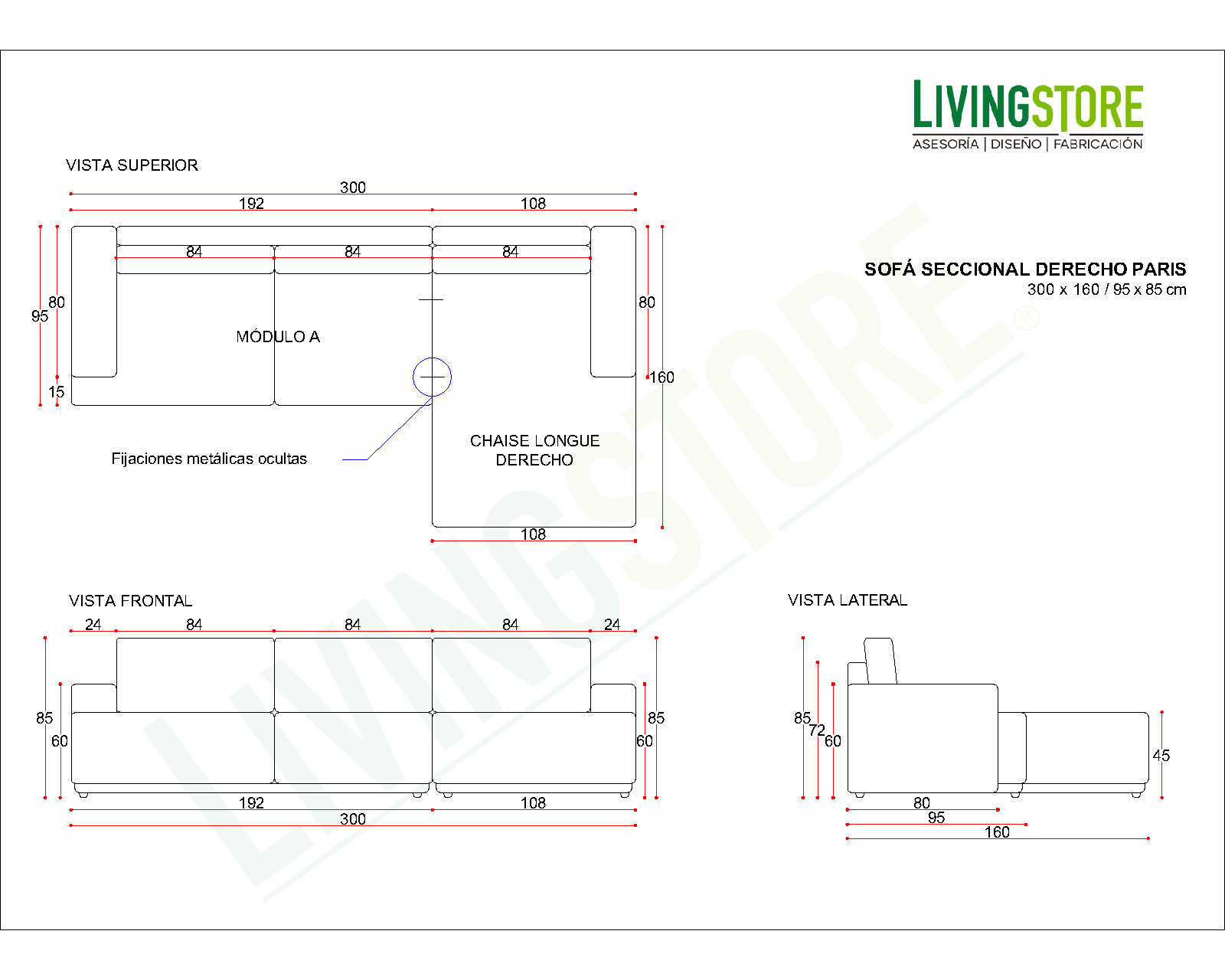 planimetria sofa seccional derecho paris img