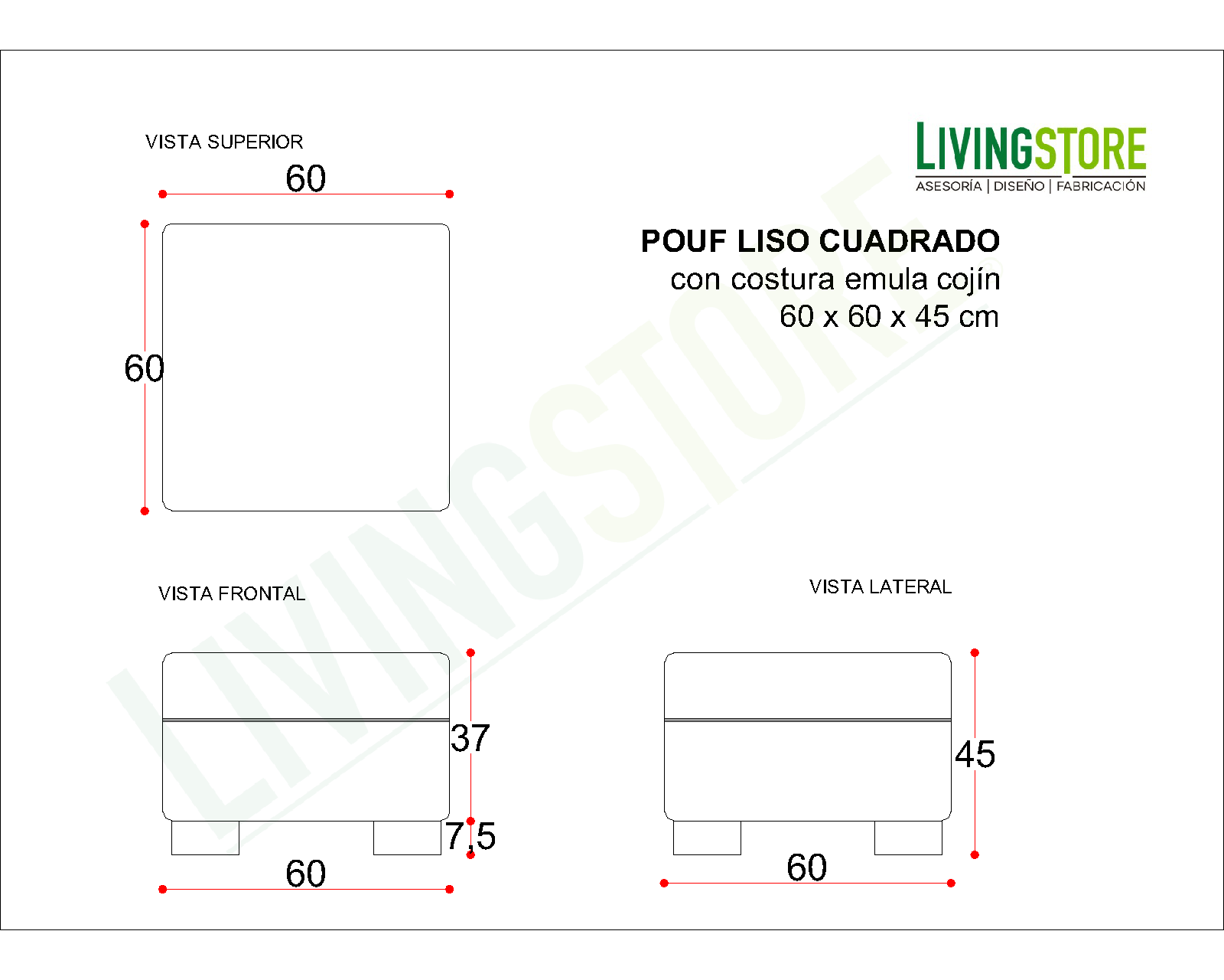 planimetria pouf diseno 60x60 cm img